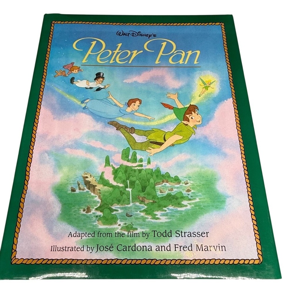 Disney Peter Pan Hardcover 1994 Todd Strasser José Cardona Illustrated Book